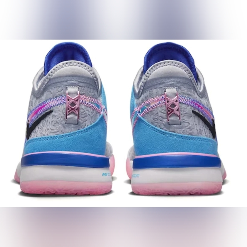 Nike LeBron James NXXT Gen Shoes - Wolf Grey / Pink Spell / Hyper Royal - Picture 5 of 5